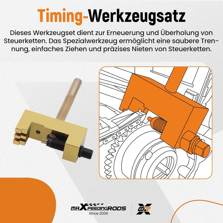 maXpeedingrods Nockenwellen Steuerkette Wechsel Motor Niet Werkzeug für M271 M272