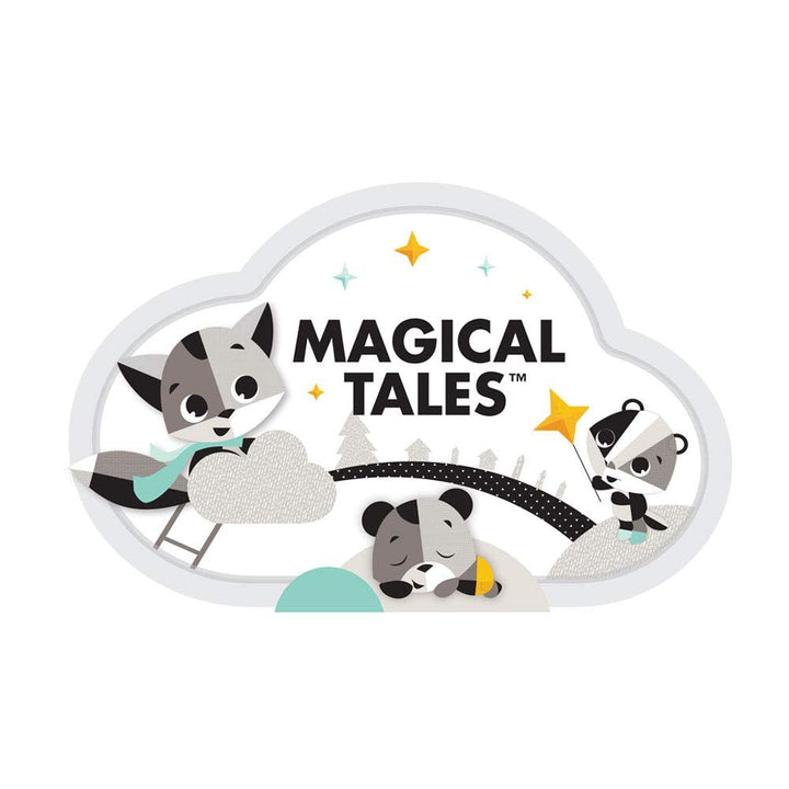 Tiny Love Krabbeldecke Black & White Deluxe Gymini - Magical Tales, weiche Baby-Spieldecke mit Spiel