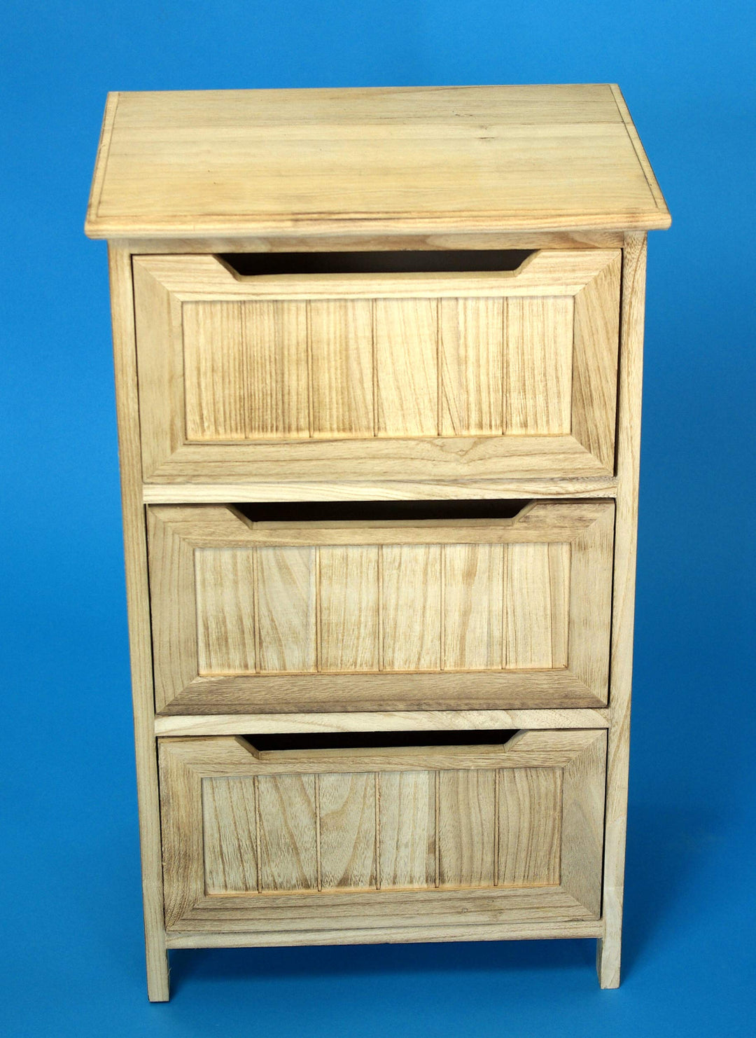 GeKi Trend Badkommode Holz Schrank 3 Schubladen Landhaus Vintage Möbel Badezimmer 41 cm B x 68 cm gr