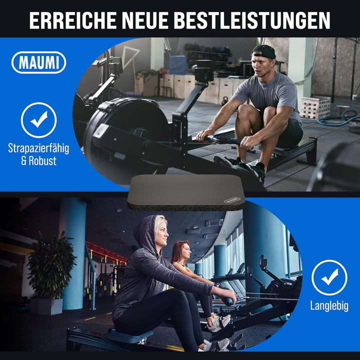 MAUMI Sitzauflage für Concept 2 Rudergerät Model D/E – Ergonomisches Sitzkissen für Waterrower, Kend