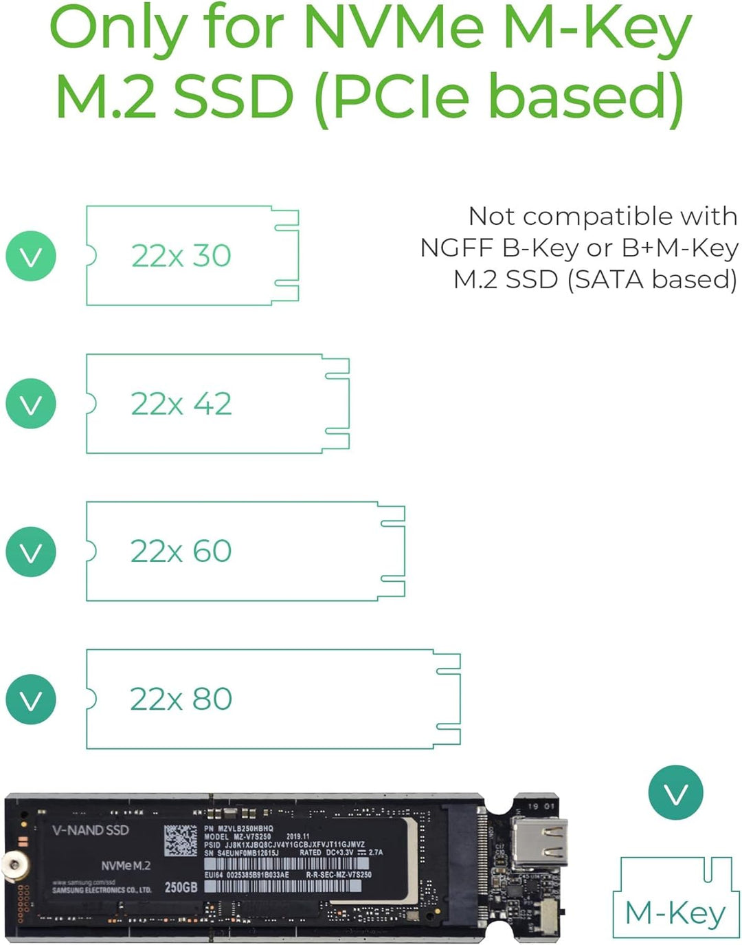 ICY BOX SSD M.2 NVMe Gehäuse, USB 3.1 (Gen2, 10 Gbit/s), Kühlsystem, USB-C, USB-A, PCIe M-Key, Alumi