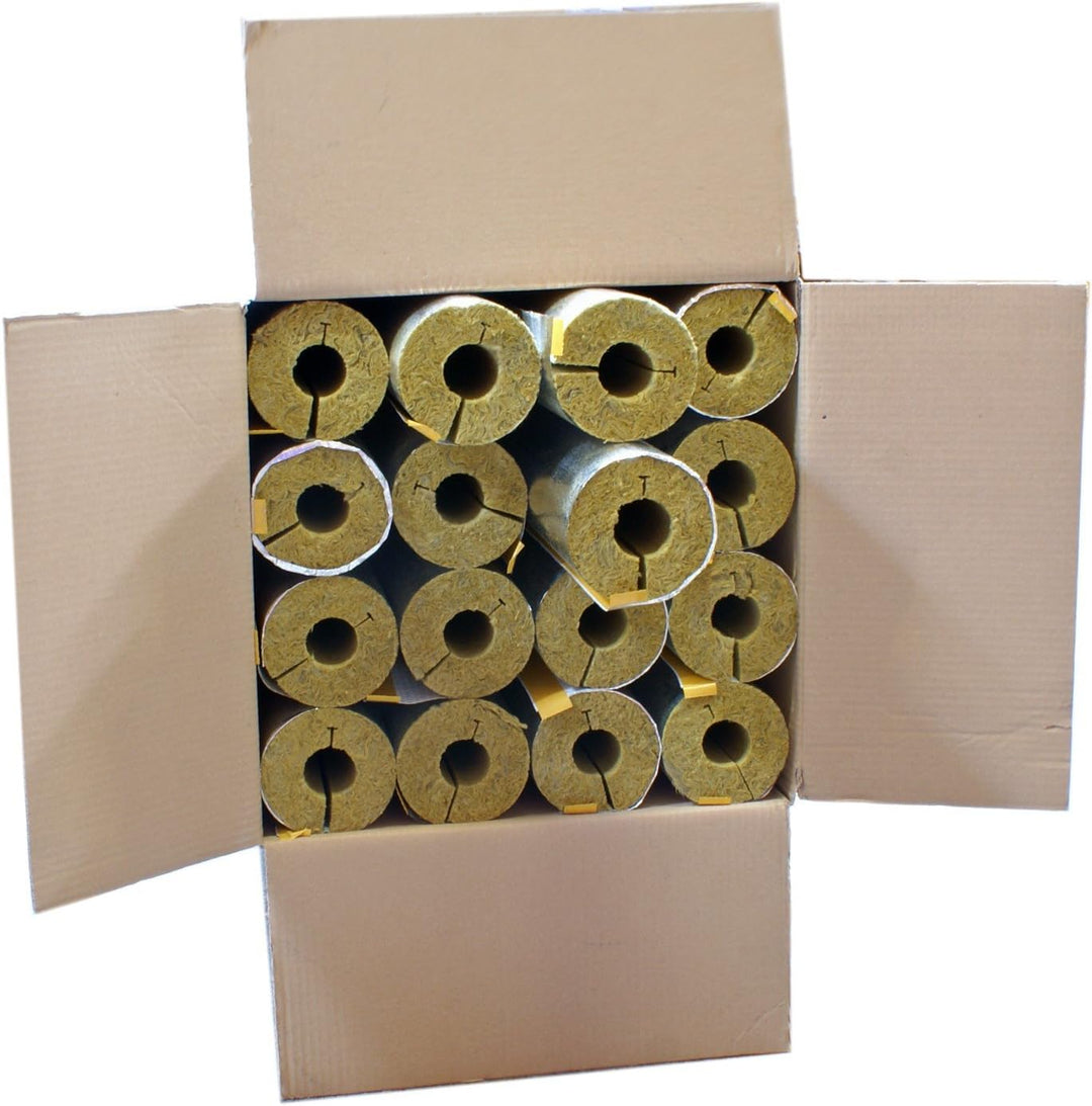 Austroflex 20m Steinwolle Rohrschale alukaschiert 28mm x 30mm Rohrisolierung