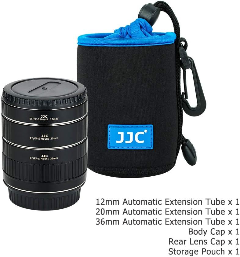 JJC AF Autofokus Zwischenringe 12/20/36MM für Canon EF/EF-S Mount EOS 850D 800D 760D 750D 700D 250D