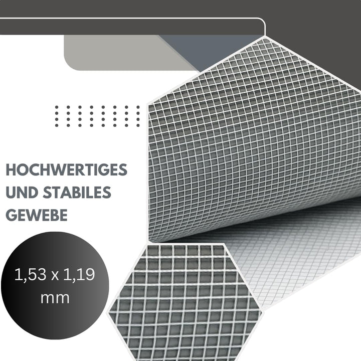 Green Home Aluminium Gewebe Fliegengitter 12,5 m x 0,6 m Fliegenschutz Alunetz Gitter Lichtschacht 1