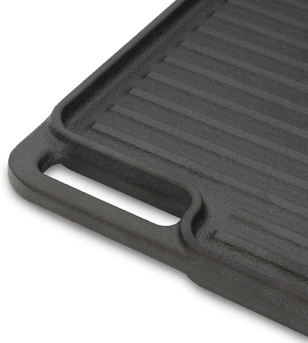 BBQ-Toro Gusseisen Grillplatte | 48,5 x 32 cm | Wendeplatte, beidseitig verwendbar | Rechteckig, Uni