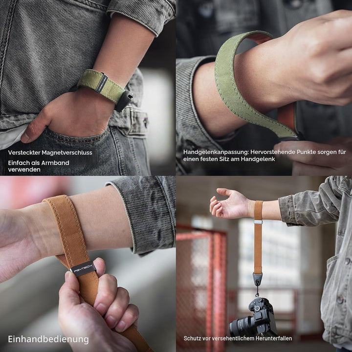 PGYTECH Kamera-Handschlaufe Verstellbare Kamera Handgelenkschlaufe mit Schnellverschluss für DSLR/SL