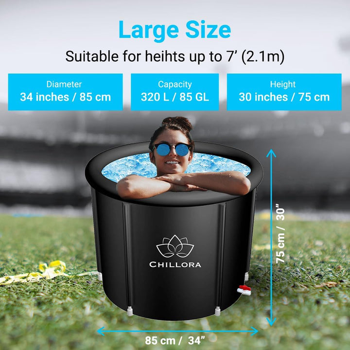 CHILLORA Erholungswanne, tragbares Eisbad