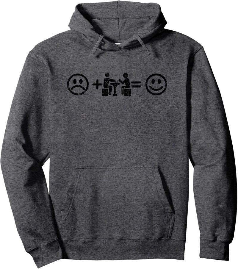 Schach macht glücklich Lustiges Geschenk Schachspieler-in Pullover Hoodie