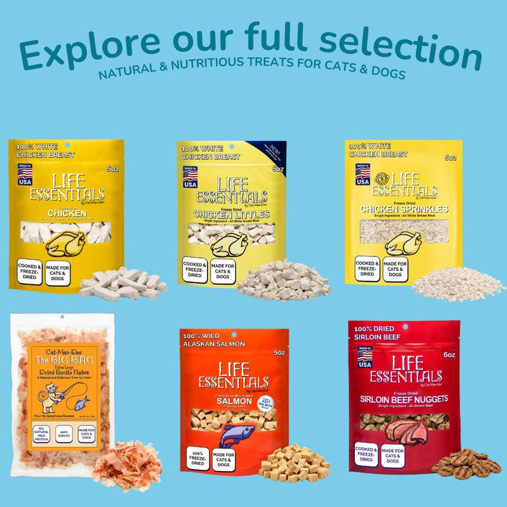 All Natural gefriergetrocknete Wild Alaskan Lachs Leckerlis für Katzen und Hunde – Einzelbestandteil