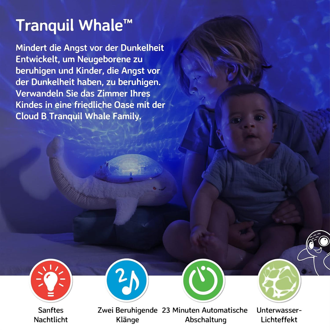 Cloud b Ocean Projector Nachtlicht mit weissem Rauschen beruhigenden Klängen | Einstellbare Einstell