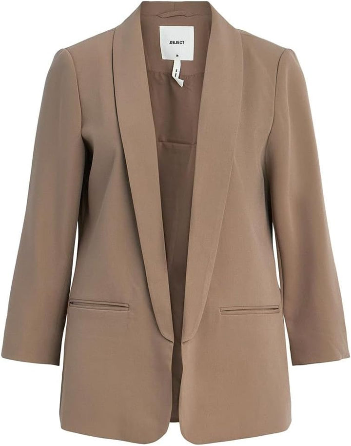 Object Damen Objlisa L/S Noos Blazer, Fossil