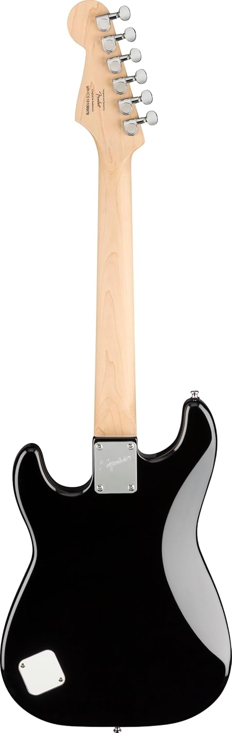 Mini Stratocaster, Lorbeer-Griffbrett, Schwarz Schwarz