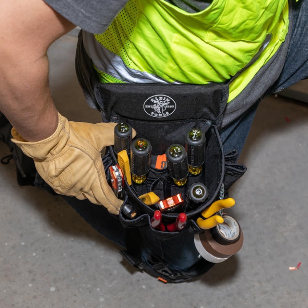 Klein Tools 5719 Powerline 18-pocket schwarz Nylon Elektriker-Werkzeugtasche, 5719