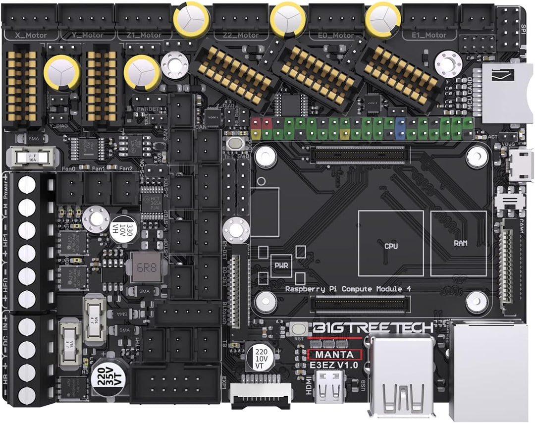 BIGTREETECH Manta E3 EZ Control Board 32Bit, Neues Upgrade Silent Board unterstützt Klipper-Firmware