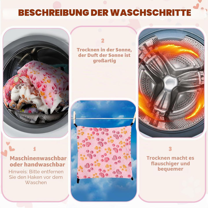 Photect 6 Stück Meerschweinchen Hängematten für Ratten Frettchen Hängematte für Kleintier Weich Warm
