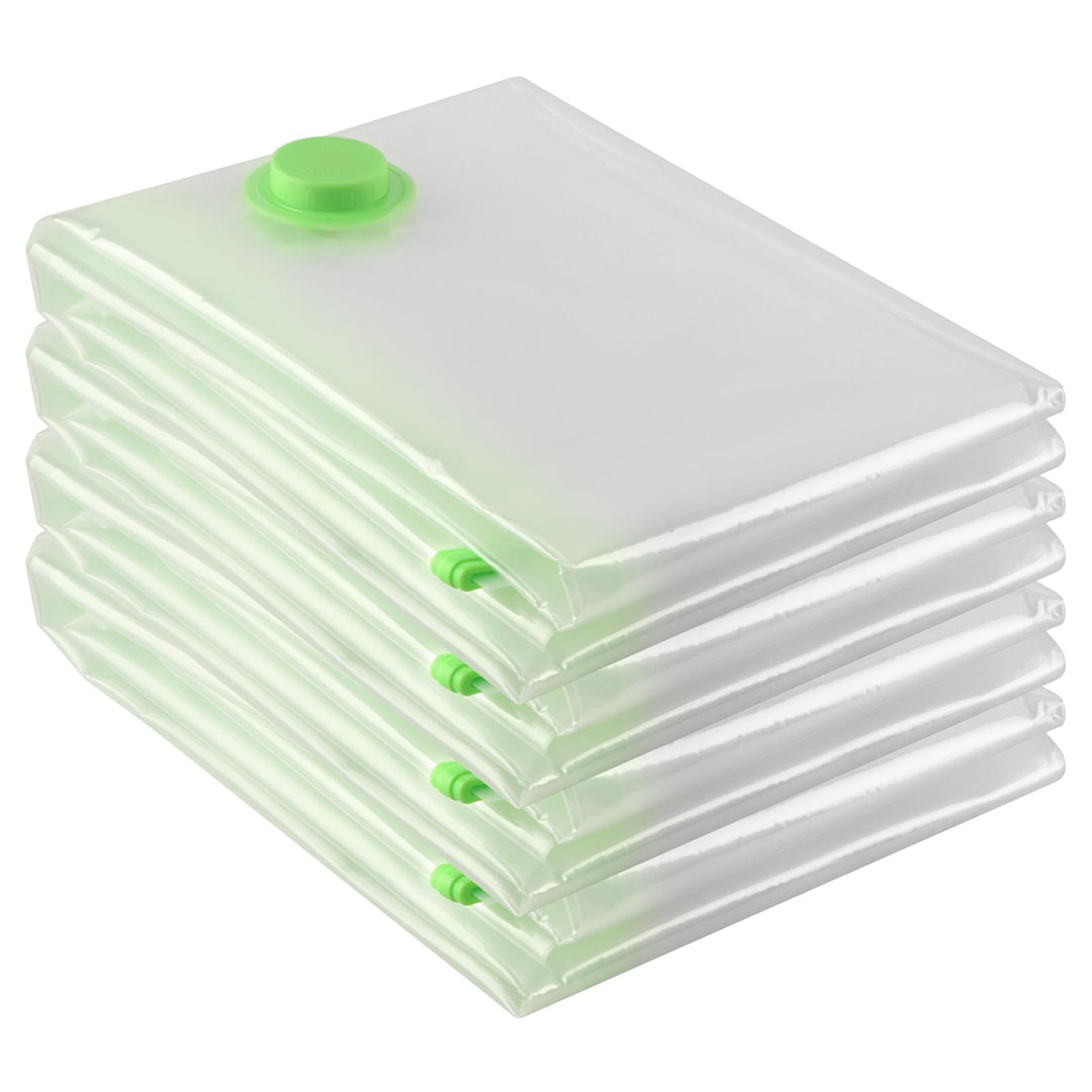 Vakuumbeutel Set (4x 130 x 100 cm) - Jumbo Staubsauger Vakuumierbeutel für Kleidung,Bettdecken,Tröst