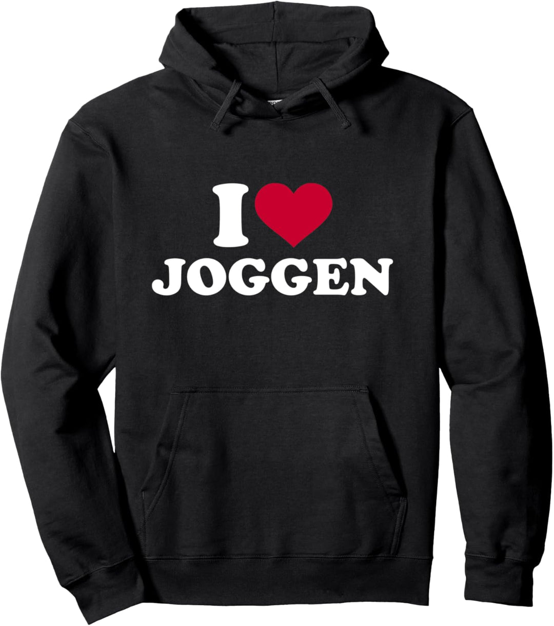 Ich liebe Joggen Pullover Hoodie