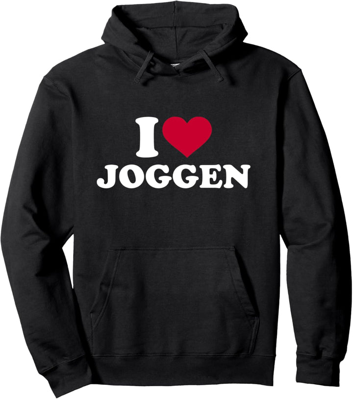 Ich liebe Joggen Pullover Hoodie