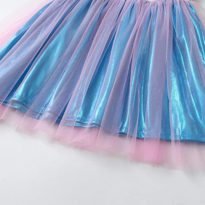 DXTON Mädchen Einhorn Kleider Prinzessin Kleid Party Geburtstag Ferien Baby Kleid Gr. 90-130 Rosash8