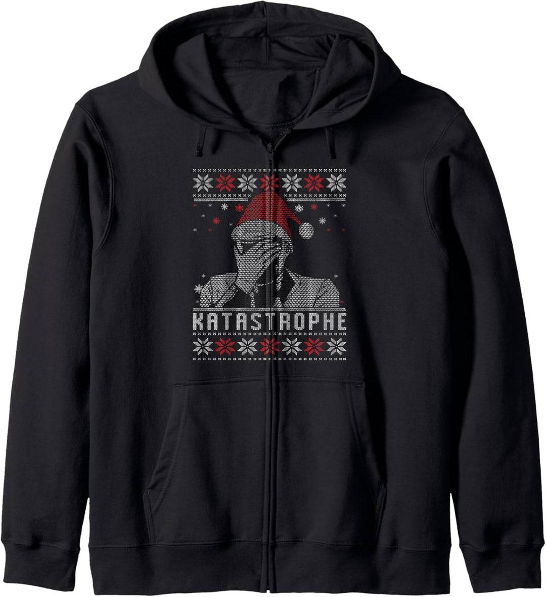 Katastrophe Vintage Retro Ugly Christmas Weihnachten Kapuzenjacke