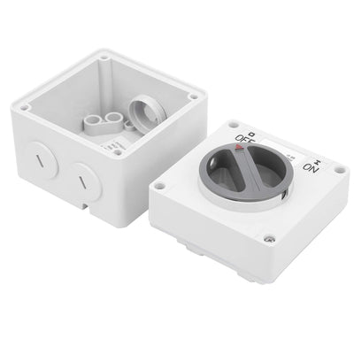 IP66 Wasserdichter Schalter 250V 2 Positionen Drehwahlschalter Staubdichter Ein Aus Schalter für den
