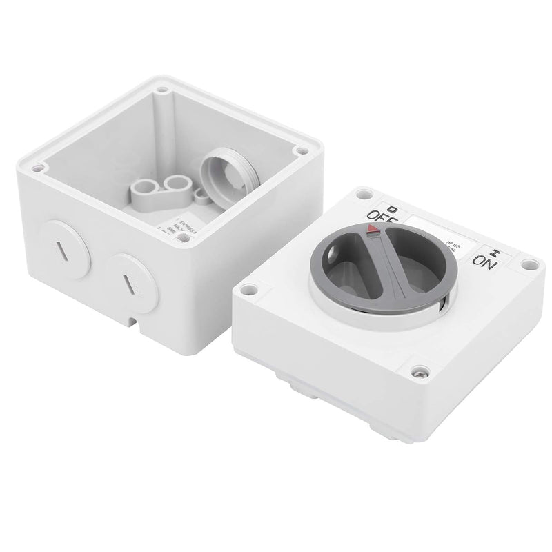IP66 Wasserdichter Schalter 250V 2 Positionen Drehwahlschalter Staubdichter Ein Aus Schalter für den