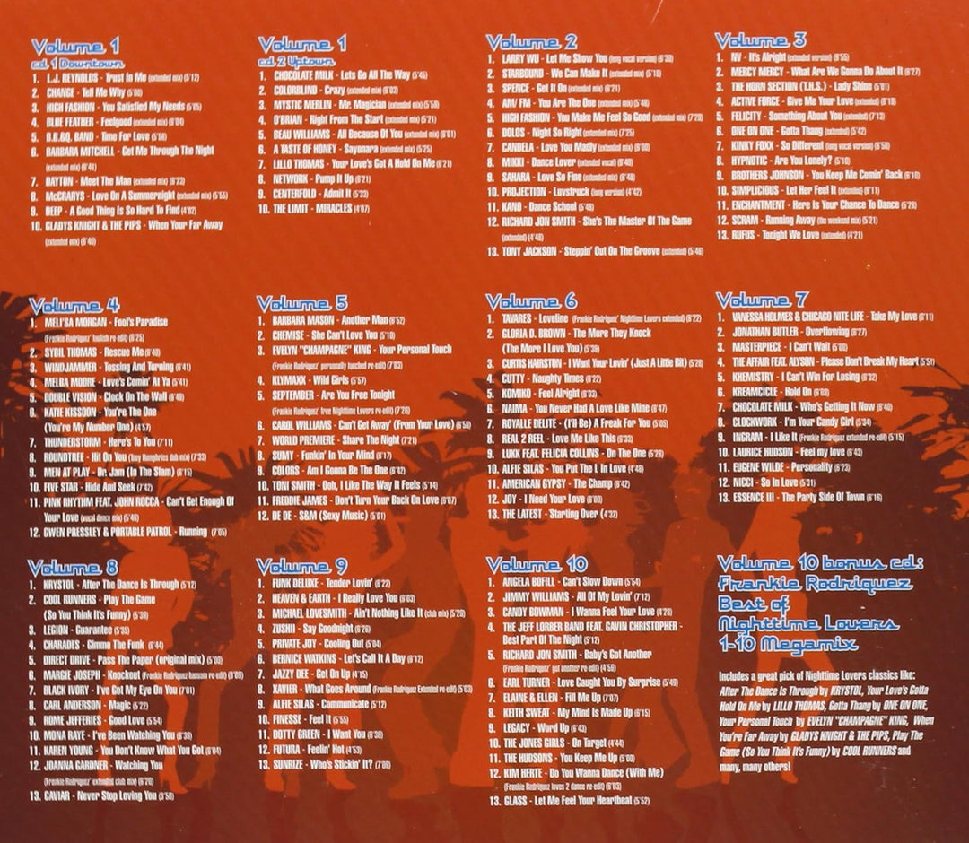 Nighttime Lovers Vol.1-10, Audio-CD