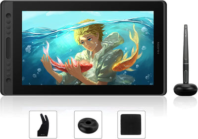 HUION Kamvas Pro 16 Grafiktablett mit Display Drawing Tablet mit Tilt-Funktion und 6 Drucktasten+1 T