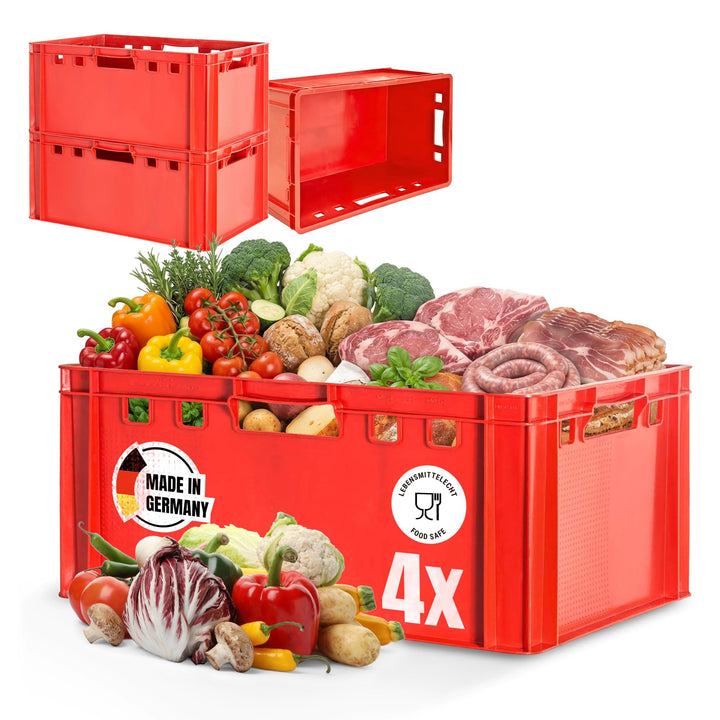 Fleischkiste E3 Fleischkiste Rot Fleischerkiste Fleischkisten Kiste Fleischkiste Eurobox Lebensmitte