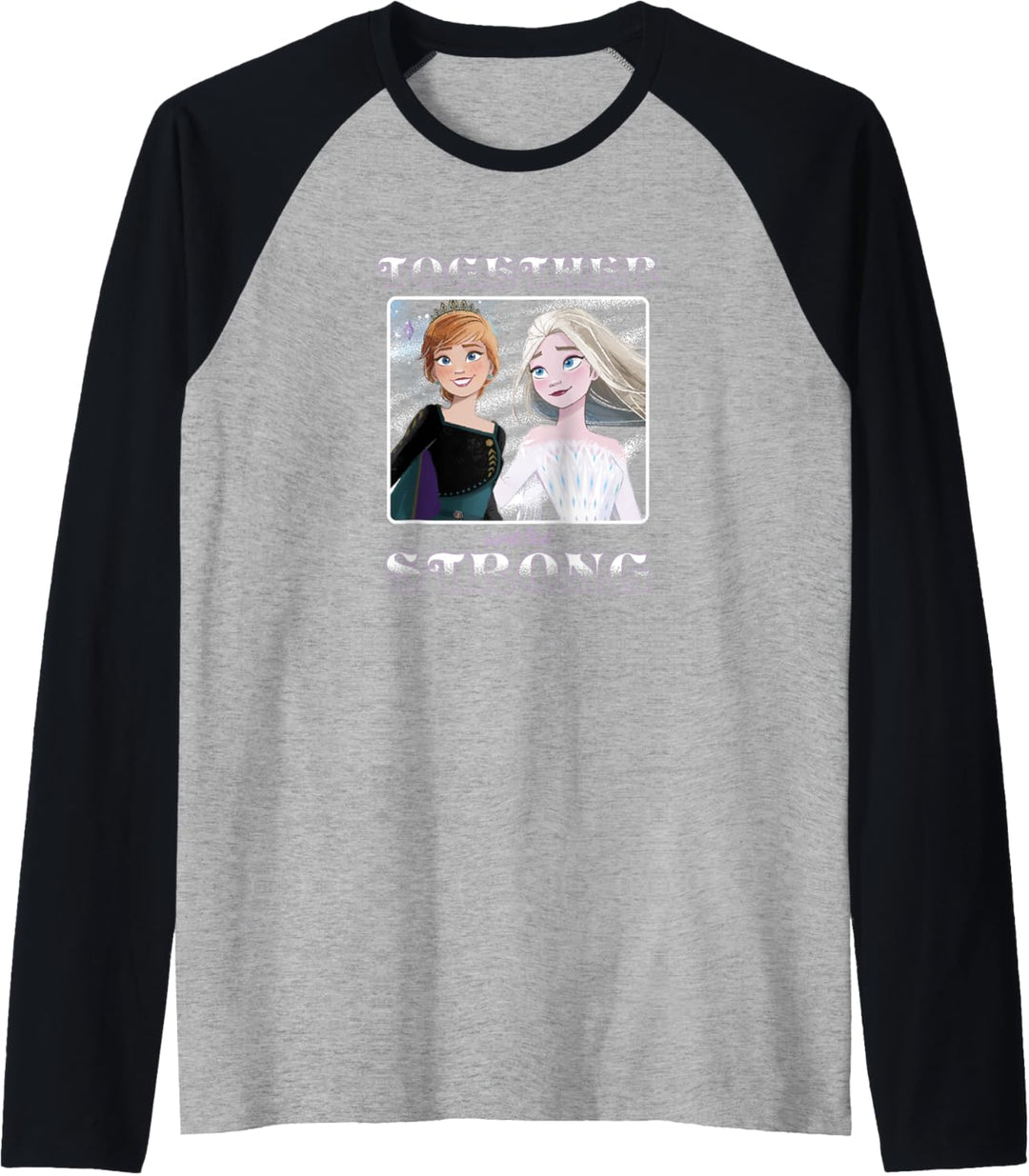 Disney Frozen 2 Anna & Elsa Together We're Strong Raglan
