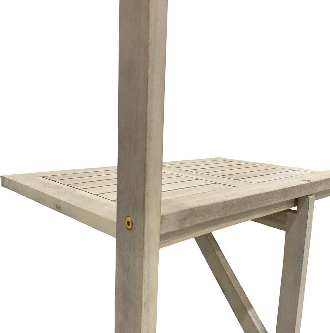 ESTEXO Balkonhängetisch Balkontisch Hängetisch 60x40 cm Klapptisch Balkon Tisch Weiss Klappbar