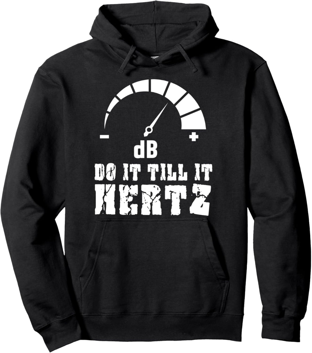 Tu Es Bis Es Kracht dB Dezibel Tontechniker Sound DJ Pullover Hoodie