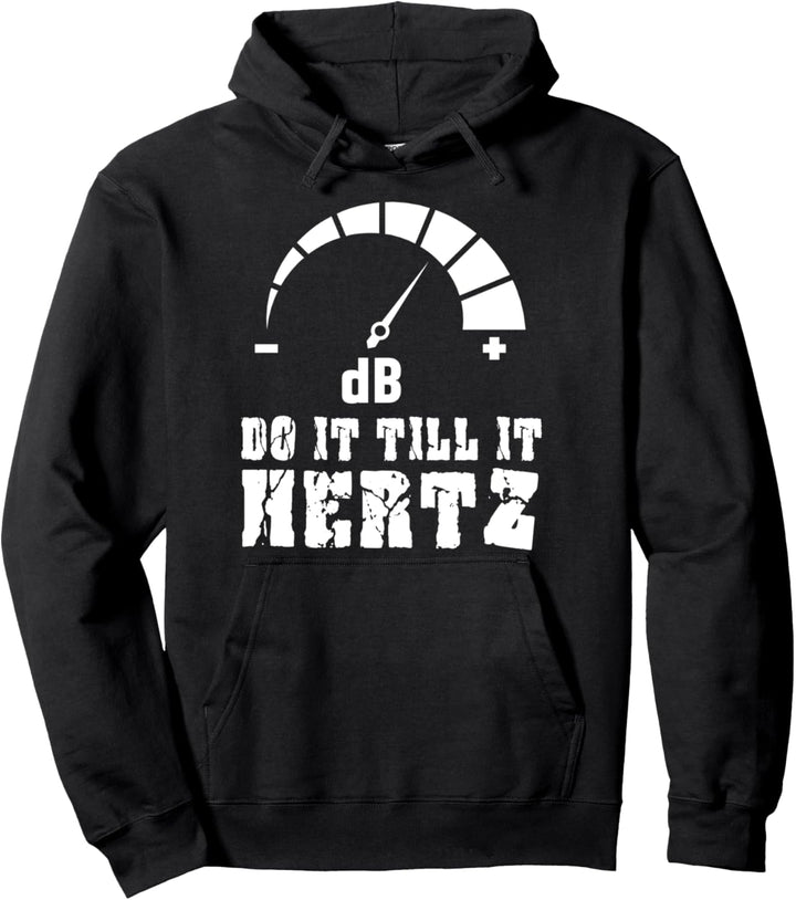 Tu Es Bis Es Kracht dB Dezibel Tontechniker Sound DJ Pullover Hoodie
