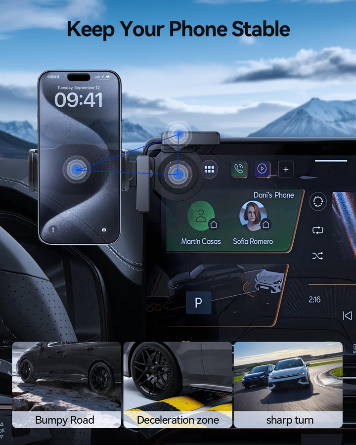 Handyhalterung für Cupr 12,9 Zoll Display, Cupra Formentor, Leon MK4, Born, Terramar 2024-2026 Mini