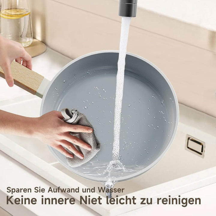 Scheffler Pfannenset Pfanne 20/24/28cm,Bratpfanne Pfannen,beschichtete Pfanne,Pfanne Induktion mit A