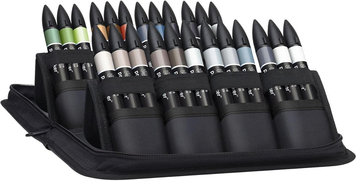 Winsor &amp; Newton 0290163 ProMarker, Professioneller Layoutmarker - 2 Spitzen, fein und breit für Zei