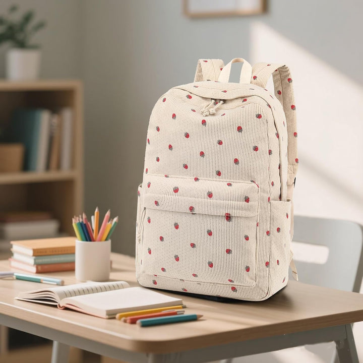 Schulrucksack Mädchen Teenager Damen Schultasche Rucksack Set Schulranzen für Mädchen Schule 3-teili