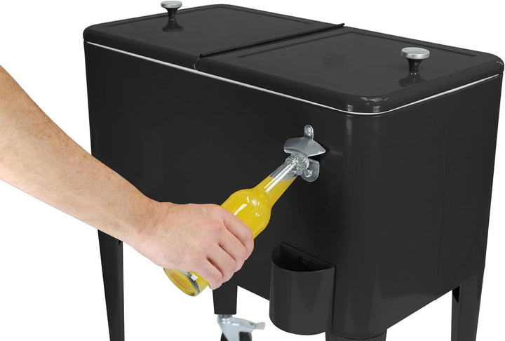 Kailua Cooler - Kühlbox, Kühlwagen, Getränkekühler Schwarz, Schwarz