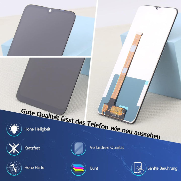 RongZy Display für Realme C25Y RMX3265 LCD Bildschirmersatz Digitizer Touchscreen Montiert Ersatz mi