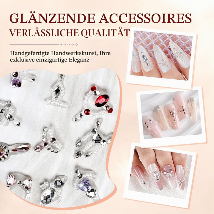 JODSONE Nagelanhänger-Bohrerset für Nägel, 24 Bohrer, erhältlich in 12 verschiedenen Designs mit Pin