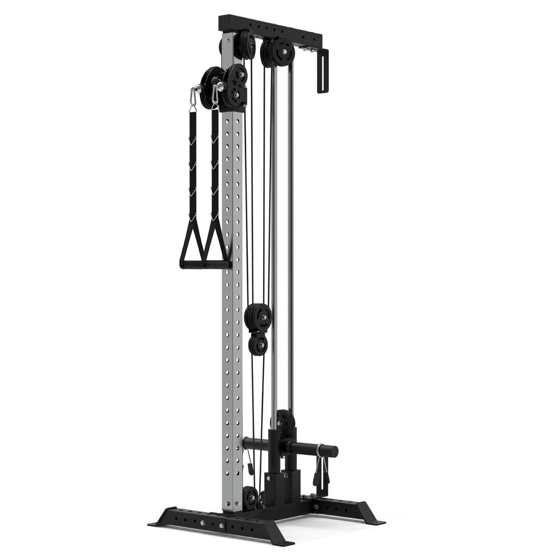 Train Hard® Wandmontage Latzugturm, Kabelzuganlage, Seilzugstation zur Brandneues Modell 2024 A:W1F0