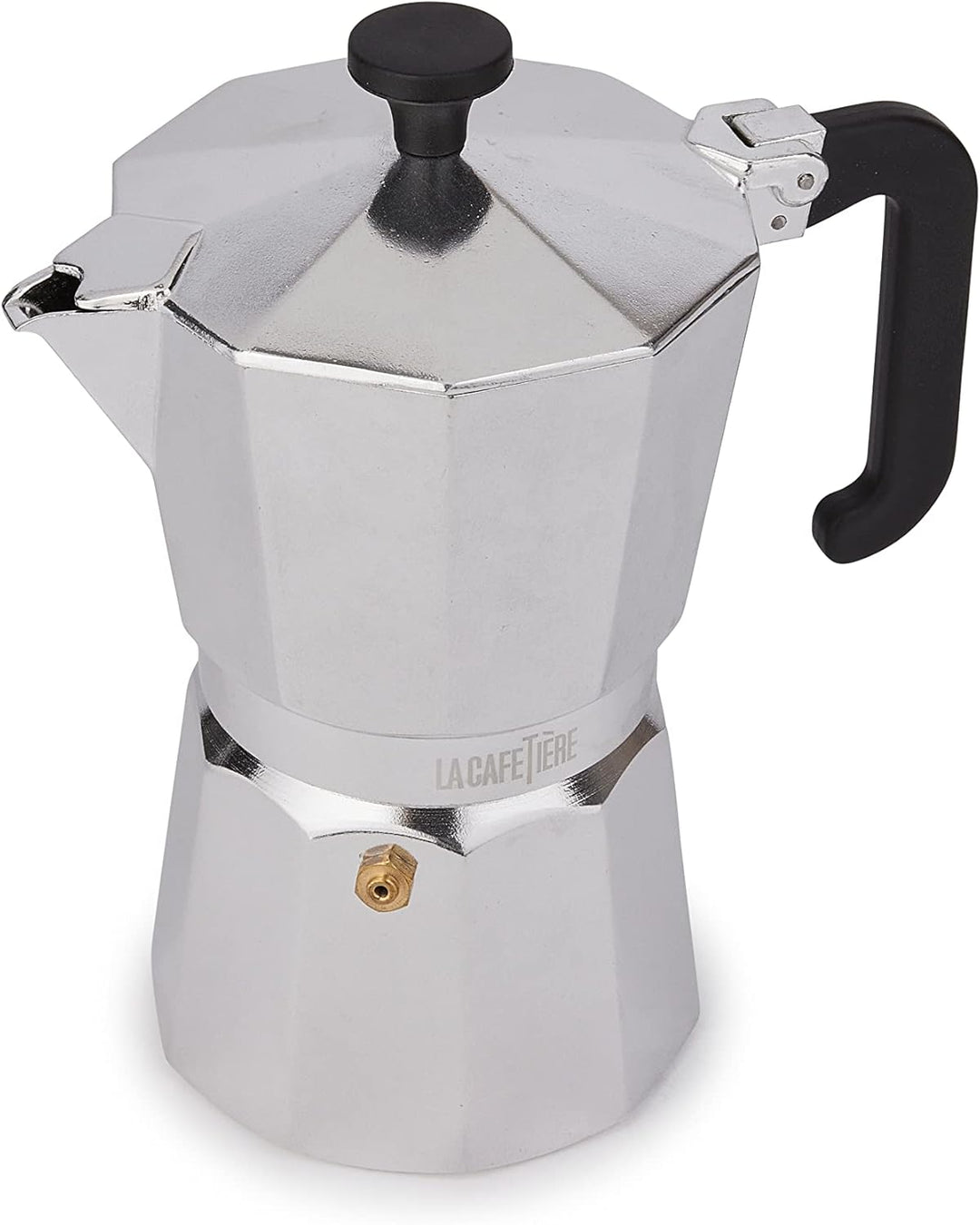 La Cafetière Venice Espressokocher, Aluminium Silberfarben Six Cup, Silberfarben Six Cup