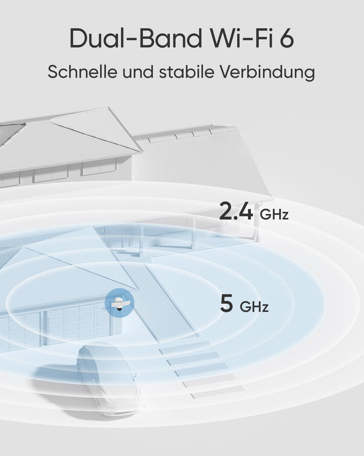 eufy Security Floodlight Camera E340, 360° Schwenk- & Neigefunkt., 24/7 Aufnahme, Dual-Band Wi-Fi, 2