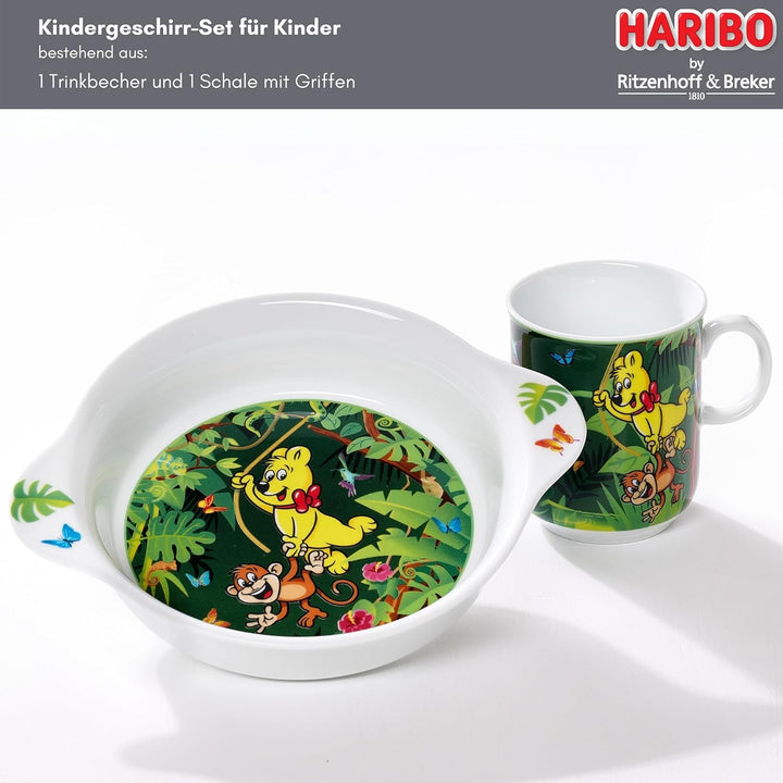 Kindergeschirr-Set HARIBO Jungle | 2-teilig | grün, Jungle