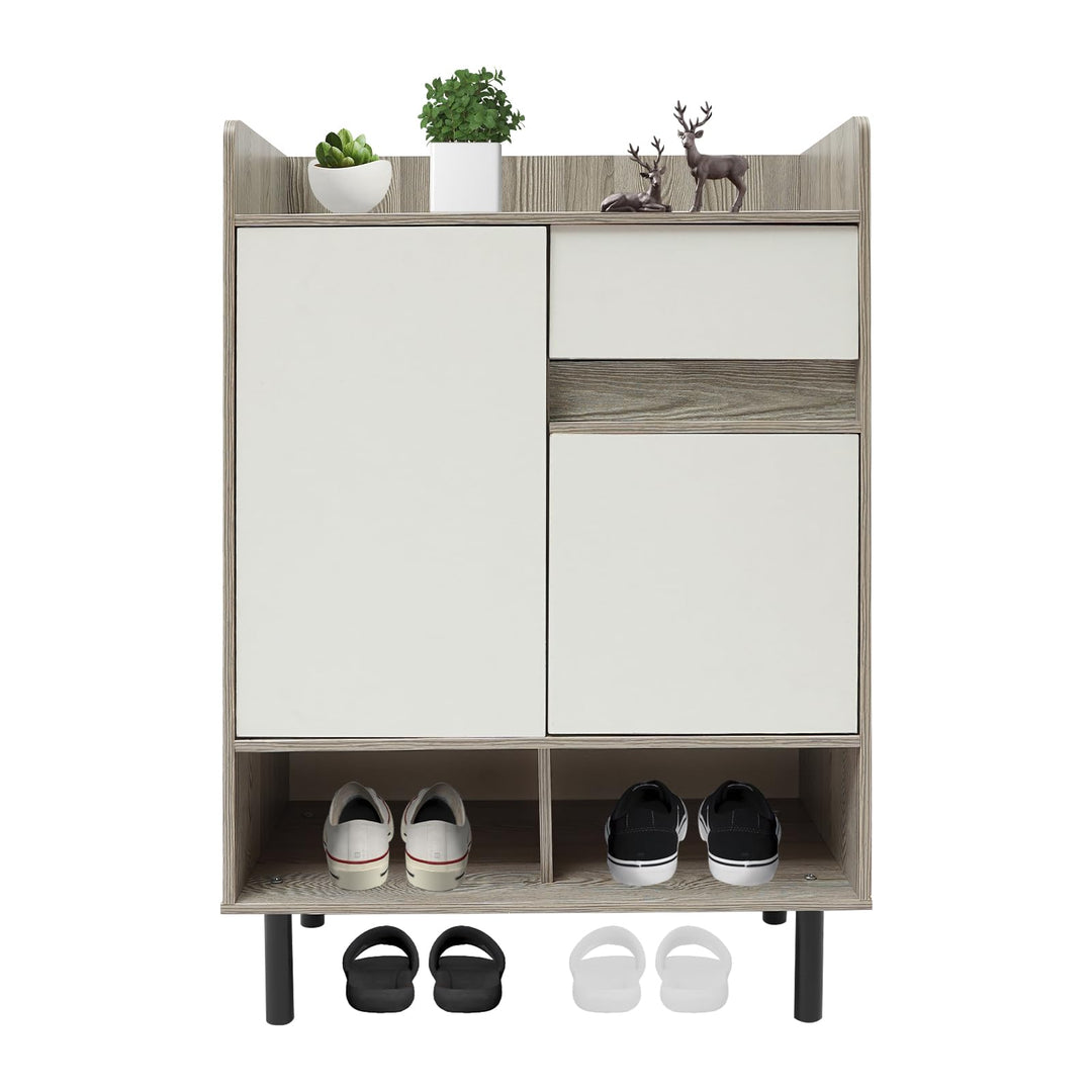 Schuhschrank Mit Türen Freistehender Schuhkommode Schuhkipper Flurschrank Schuhkipepr Aus Holz Mit S