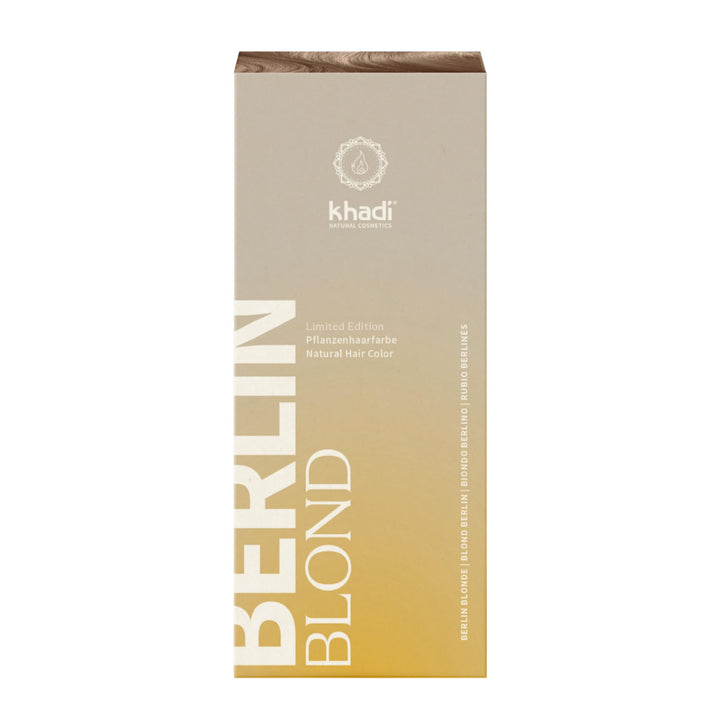 khadi BERLIN BLOND Pflanzenhaarfarbe - Färbt Dein Haar in einem aschig-kühlen Blondton - Naturhaarfa