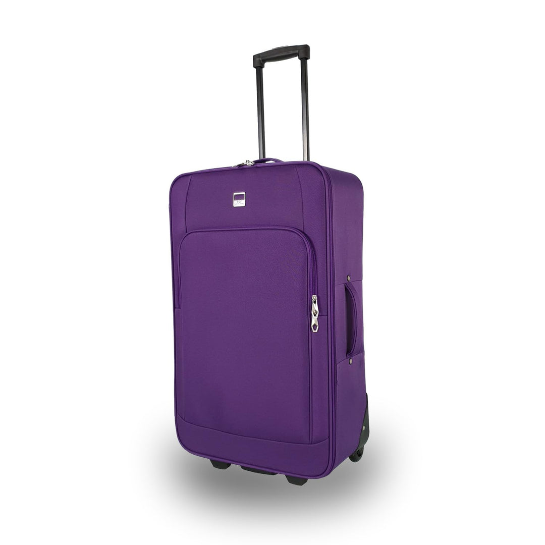 SIGN Reisekoffer 4er Set oder M/L/XL/XXL Stoffkoffer (Lila, L) Lila L, Lila L