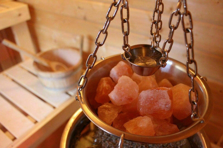 Sauna Zeremonie: Aromaschalen inkl. Verdampferschale aus Edelstahl - Passend für jeden Saunaofen - 3