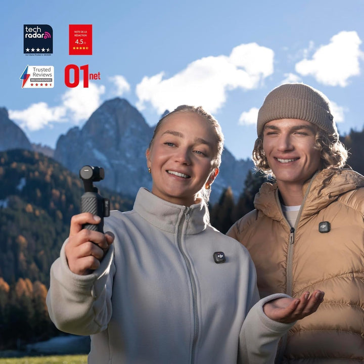 DJI Osmo Pocket 4 Kreativ Combo, Pocket Gimbal Vlog Kamera, 1″ CMOS, 4K/240fps, 3-Achsen-Stabilisier