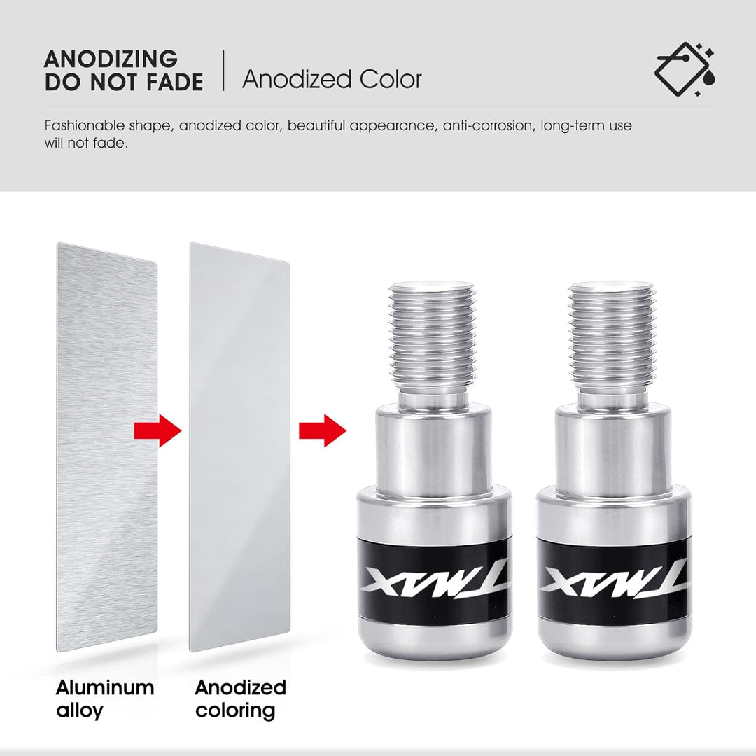 MOLONG Motorrad Lenkergriffe Endkappen Aluminium Für T-MAX 500 2008-2011 T-MAX 530 2012-2019 T-MAX 5